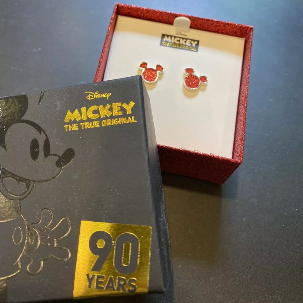 90th Anniversary Mickey Mouse Stud Earrings